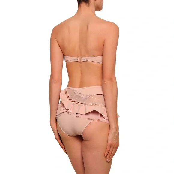 Zimmermann ruffle trim top and bottoms swimsuit sz AU 1 - Picture 5 of 13